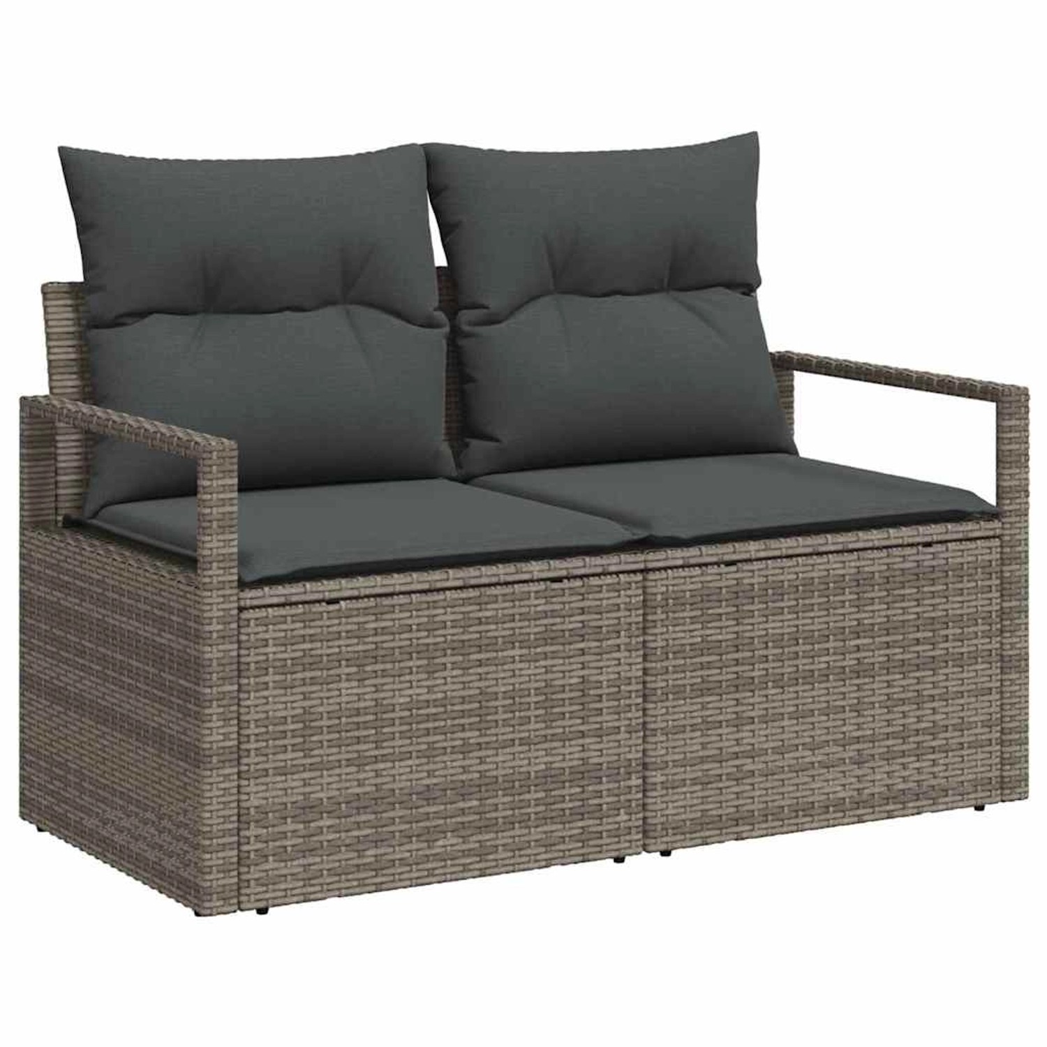 vidaXL Garten-Sofa-Set 6-Tlg Grau Poly Rattan 3346349 günstig online kaufen