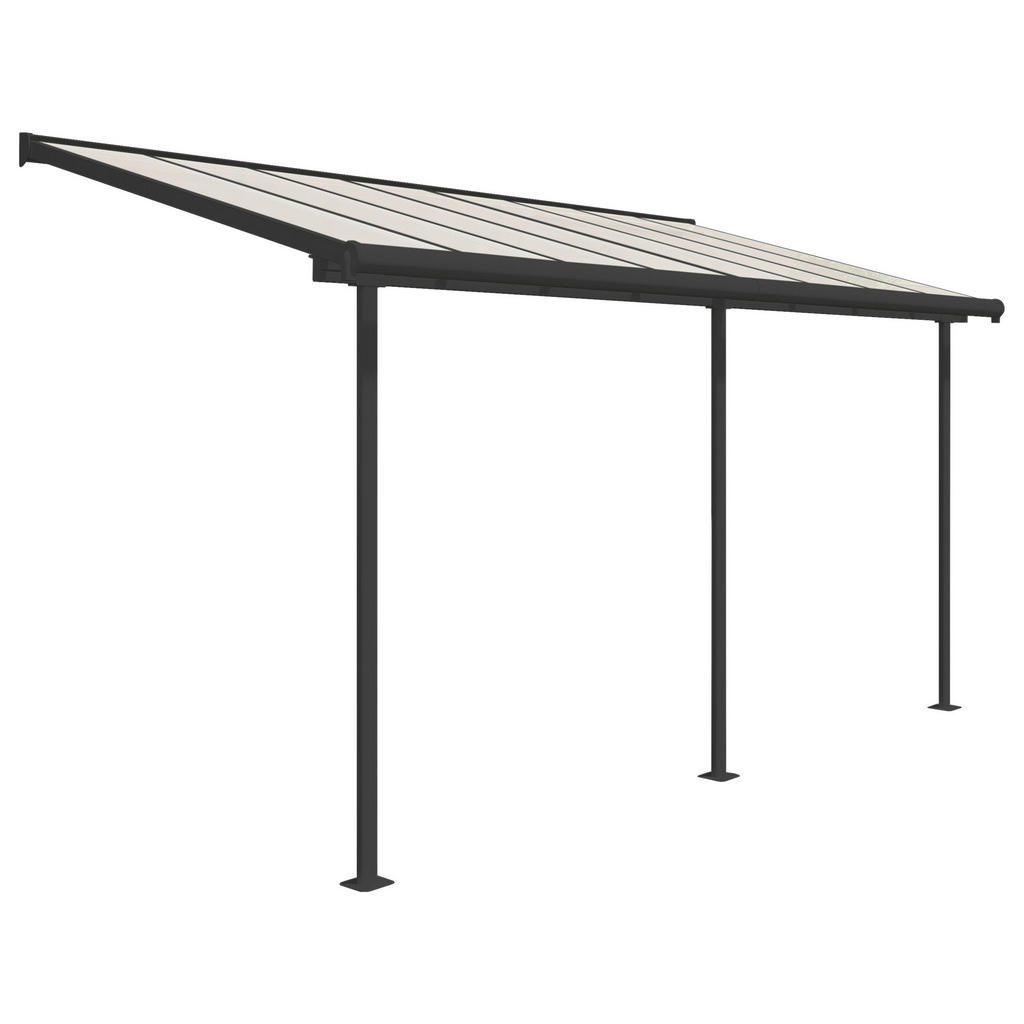 Palram Terrassendach Sierra grau Aluminium B/H/T: ca. 447x300x230 cm günstig online kaufen