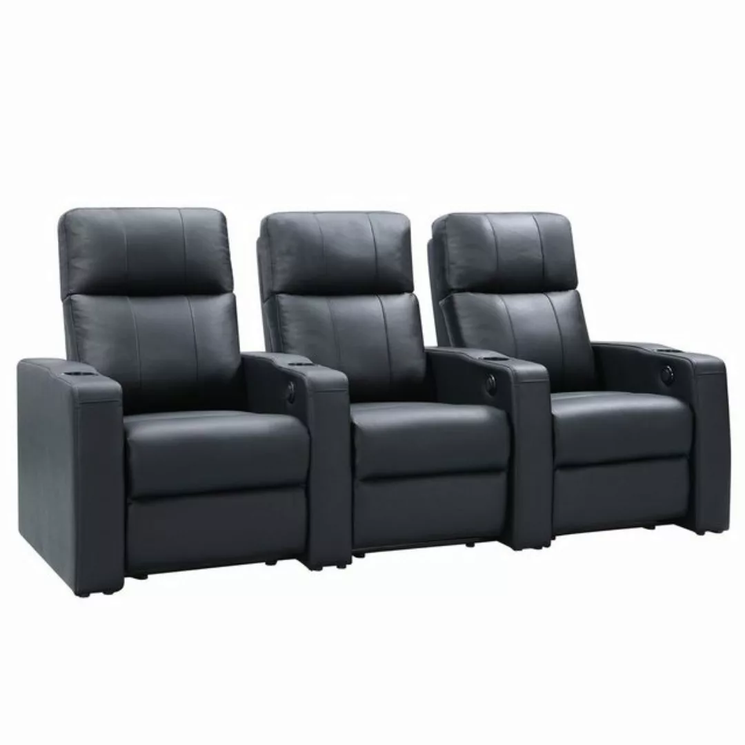 Zinea Sofa Zinea Kinosessel Baseline One - 3 Sitzer Love - Leder - elektris günstig online kaufen