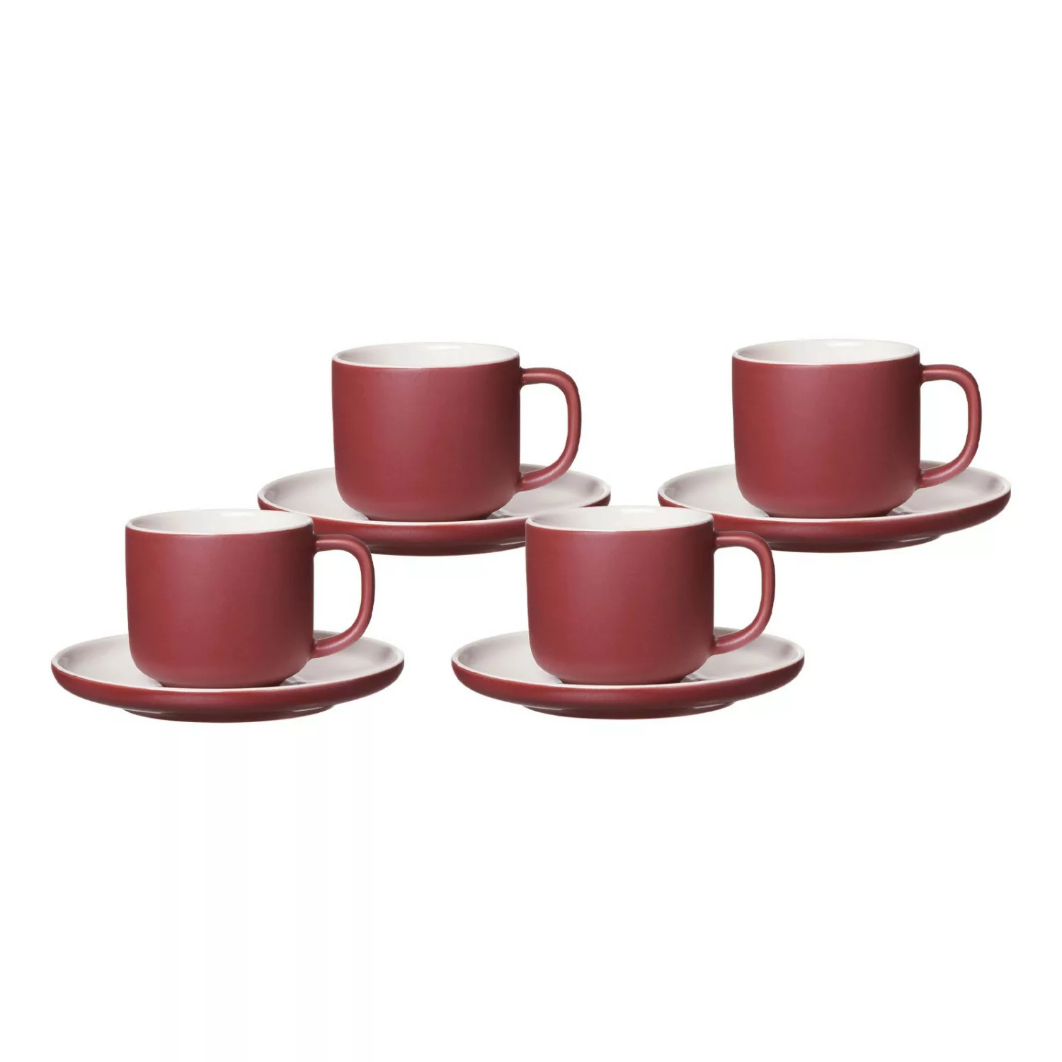 Ritzenhoff & Breker Jasper Kaffeetasse mit Untertasse 240 ml 4er Set Beere günstig online kaufen