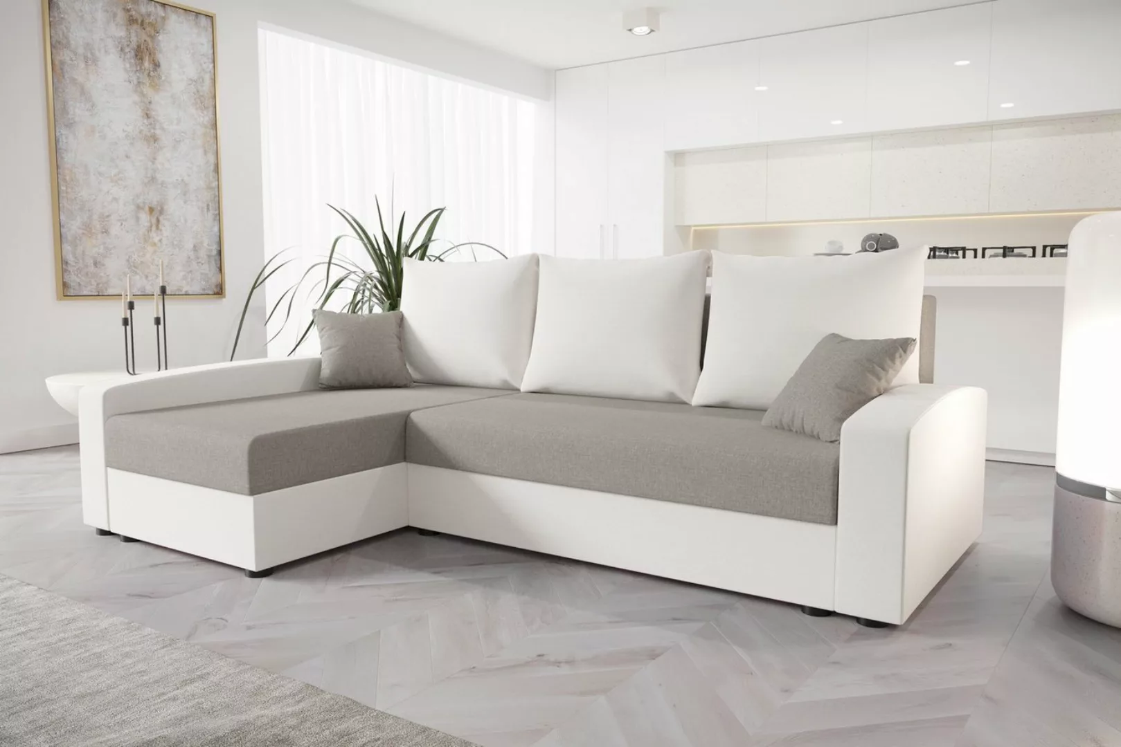 ALTDECOR Ecksofa CHIEV, Couch mit Schlaffunktion, Wohnzimmer - Wohnlandscha günstig online kaufen