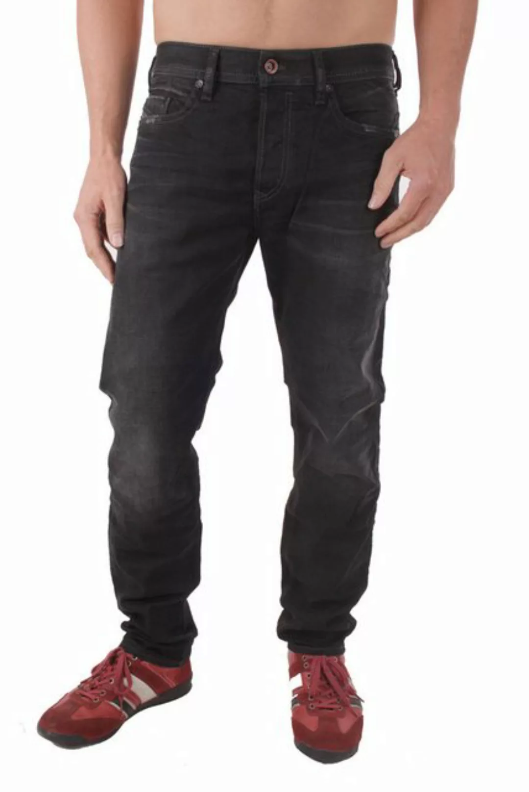 Diesel Tapered-fit-Jeans Diesel Buster 0666Q Herren Jeans Hose Slim Tapered günstig online kaufen