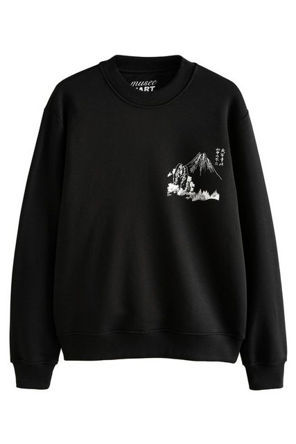 Next Sweater Sweatshirt mit Rundhalsausschnitt Hokusaigrafik (1-tlg) günstig online kaufen