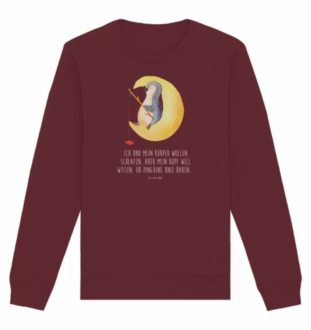 Mr. & Mrs. Panda Longpullover Pinguin Mond Größe M - Burgundy - Geschenk, P günstig online kaufen