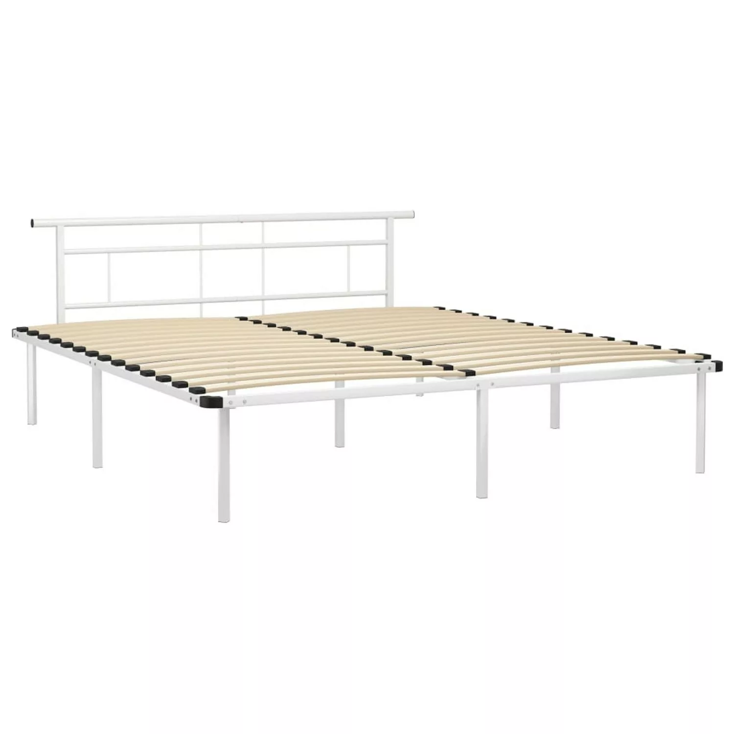 Bettgestell Weiß Metall 180x200 Cm günstig online kaufen