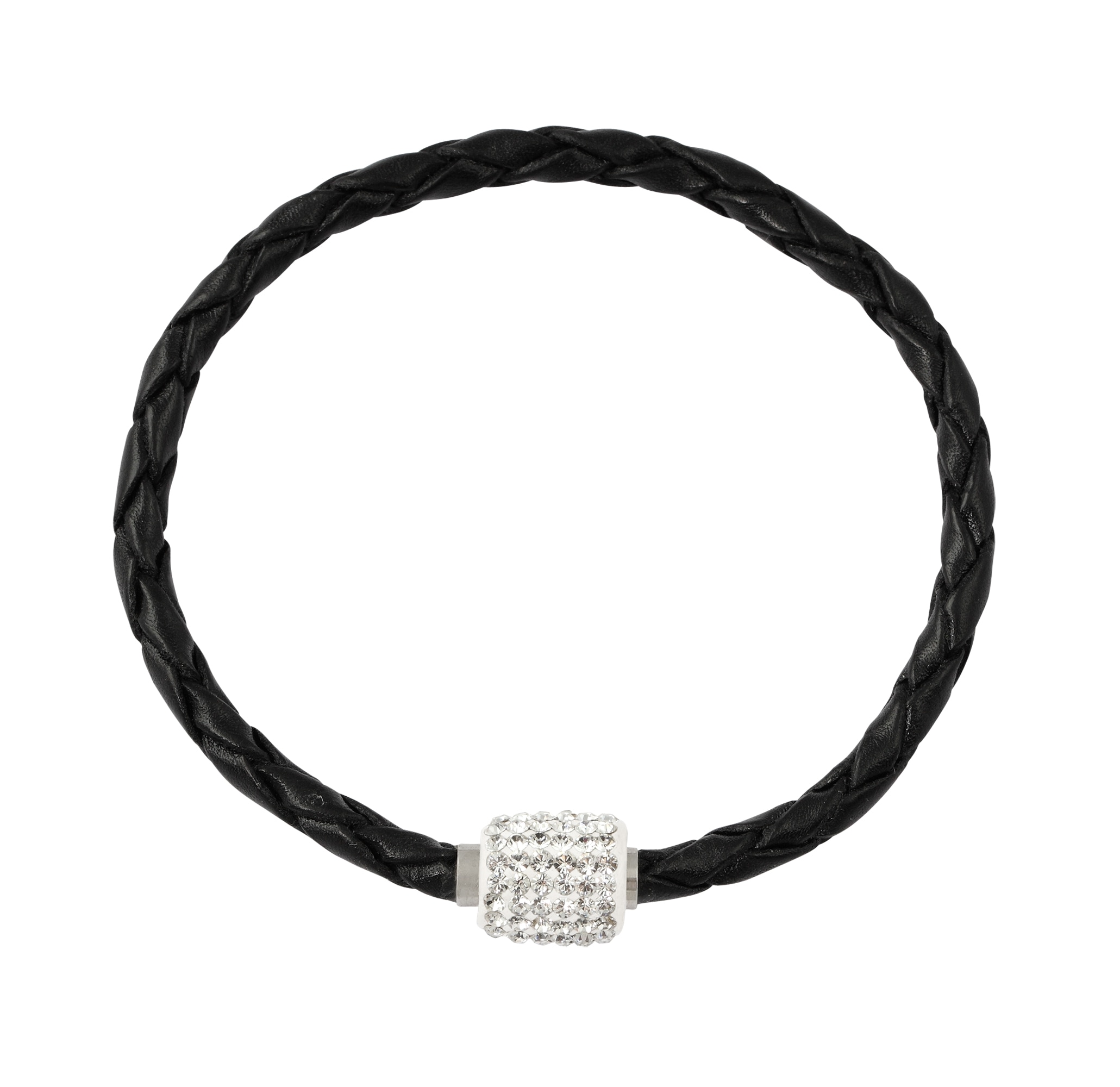 Vivance Lederarmband "Lederarmband mit Kristallen" günstig online kaufen