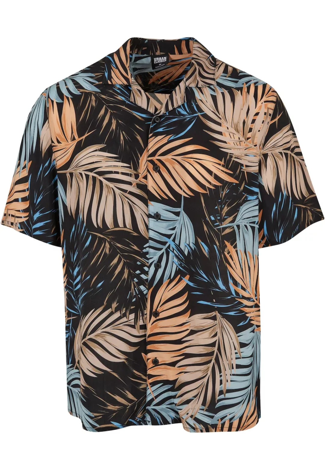 URBAN CLASSICS Kurzarmhemd "Urban Classics Herren Viscose AOP Resort Shirt" günstig online kaufen