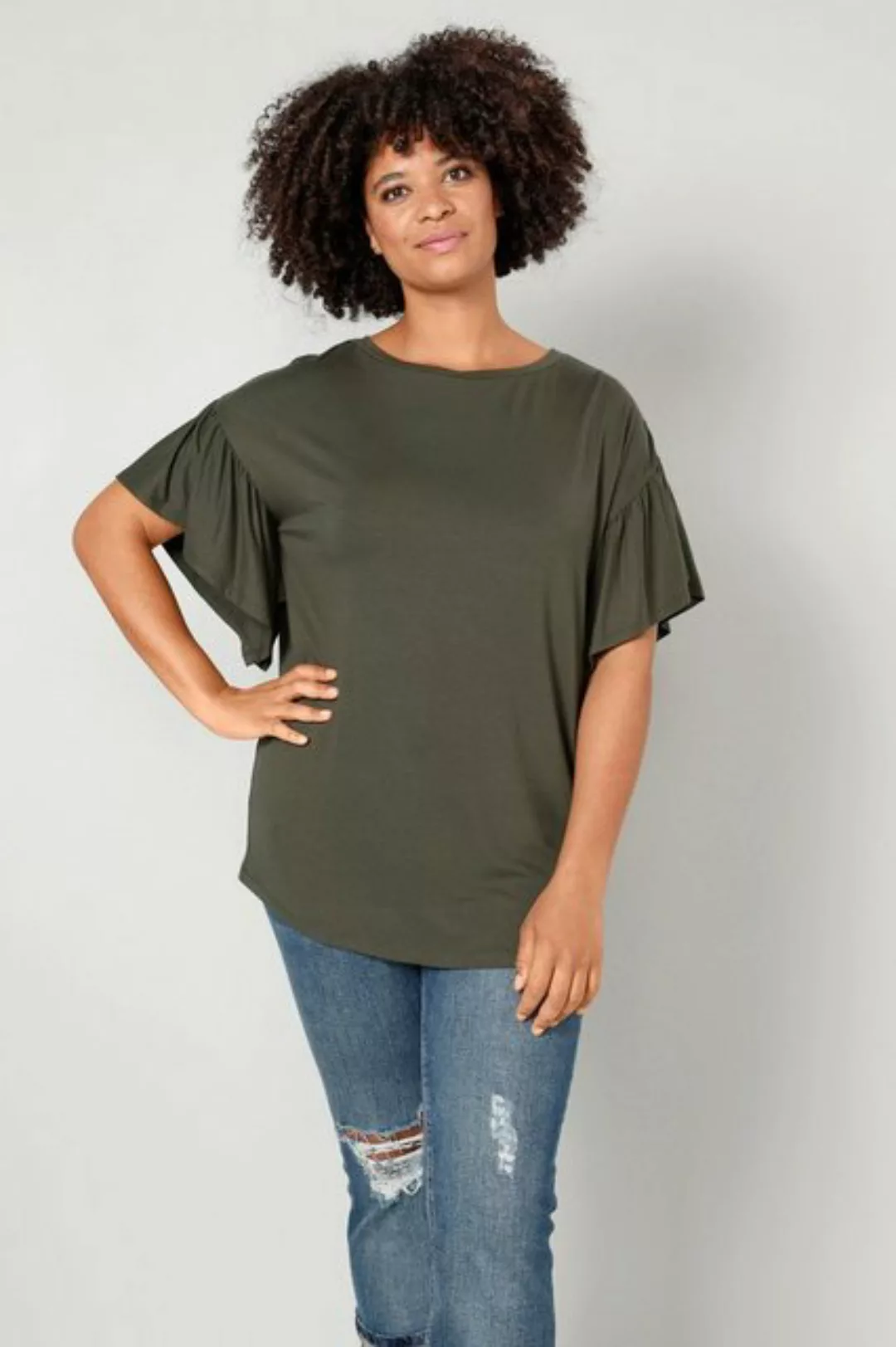 Sara Lindholm T-Shirt T-Shirt oversized U-Boot-Ausschnitt günstig online kaufen