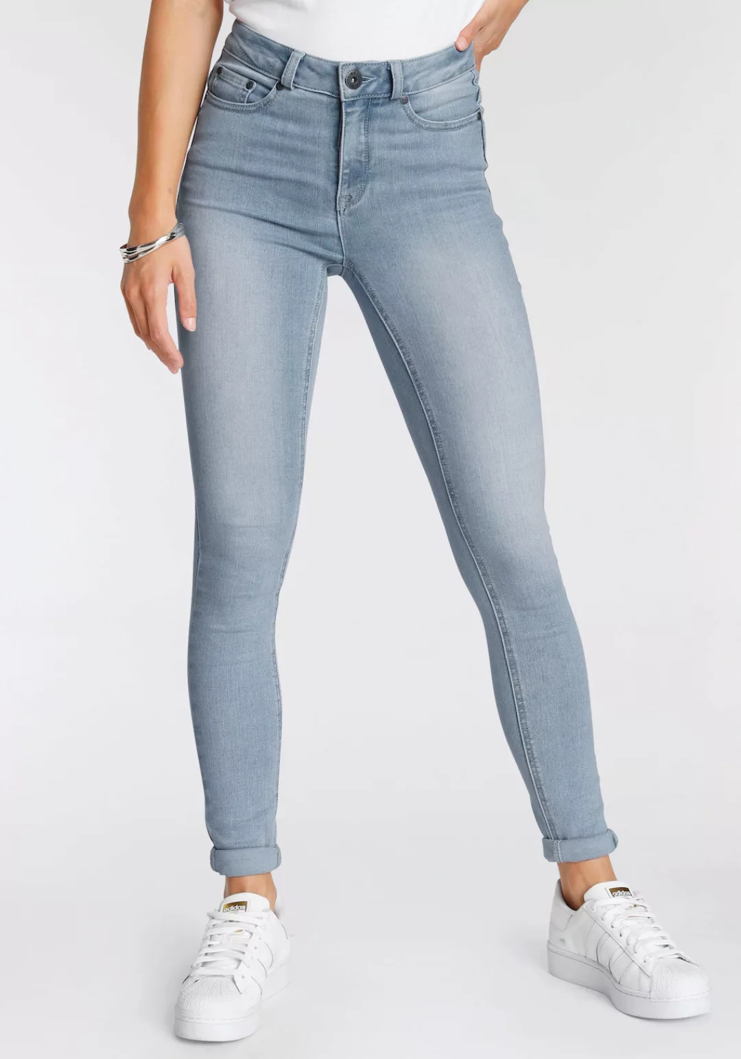 Arizona Skinny-fit-Jeans Ultra Soft hohe Leibhöhe, lang, aus Baumwolle, Pol günstig online kaufen