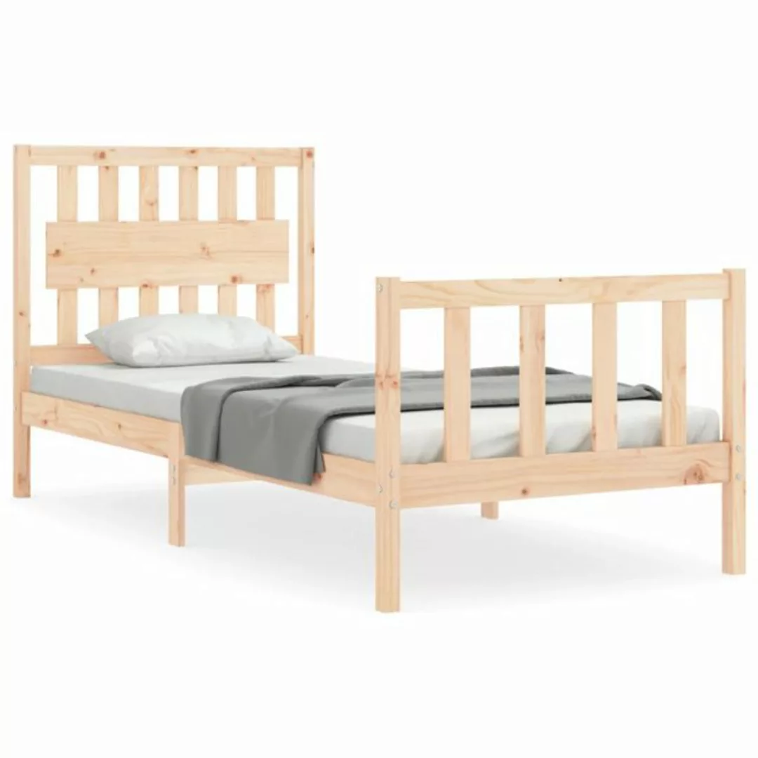 vidaXL Bett Massivholzbett ohne Matratze 90x200 Kiefernholz günstig online kaufen