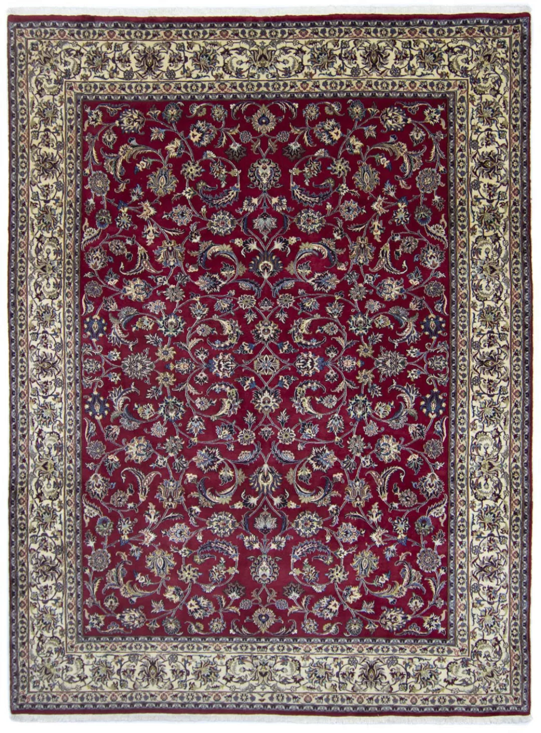 morgenland Wollteppich »Maschad Durchgemustert Rosso scuro 345 x 253 cm«, r günstig online kaufen