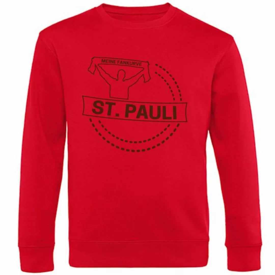 multifanshop Sweatshirt St. Pauli - Meine Fankurve - Pullover günstig online kaufen