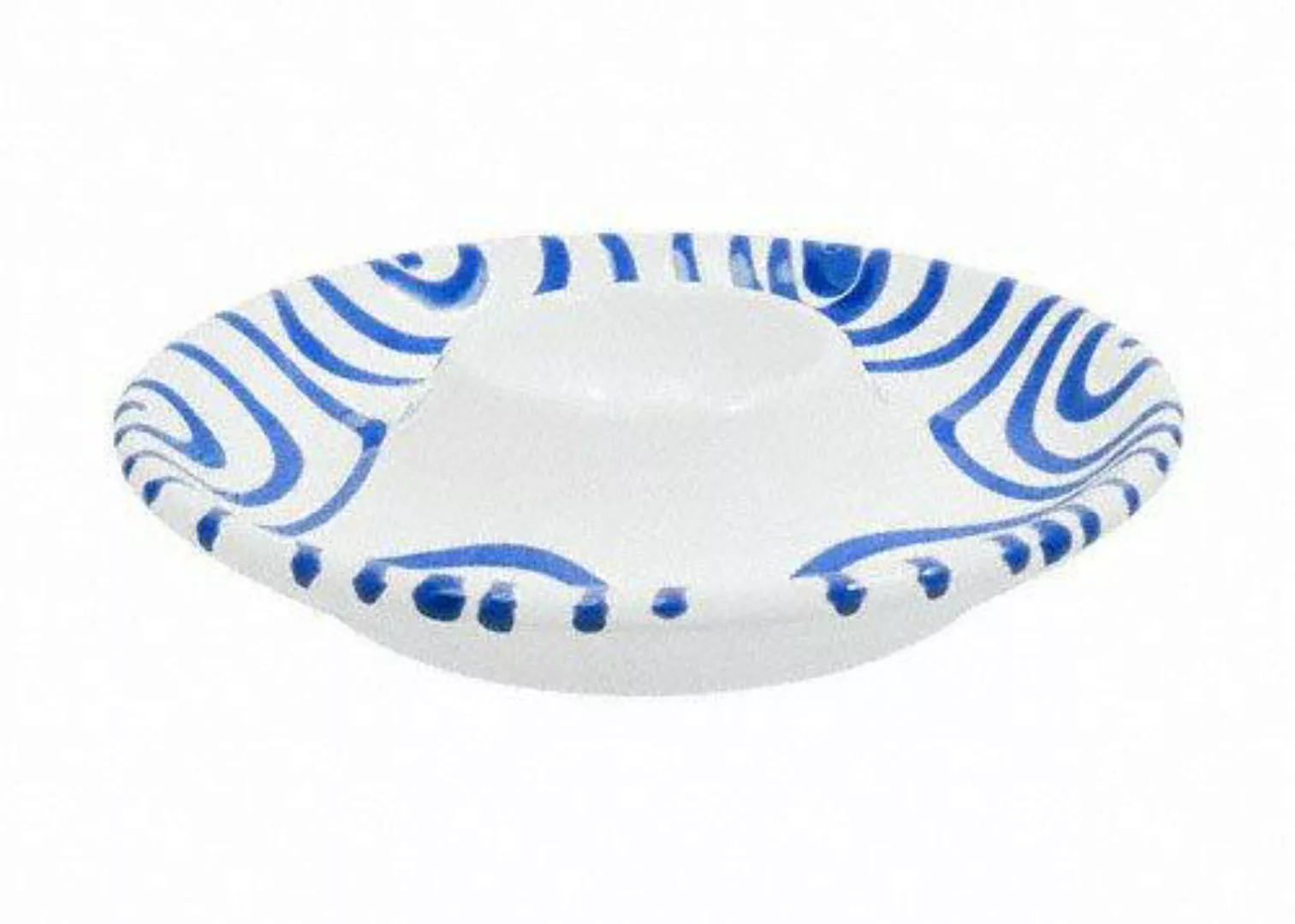 Gmundner Keramik Blaugeflammt Eierbecher glatt d: 12 cm günstig online kaufen