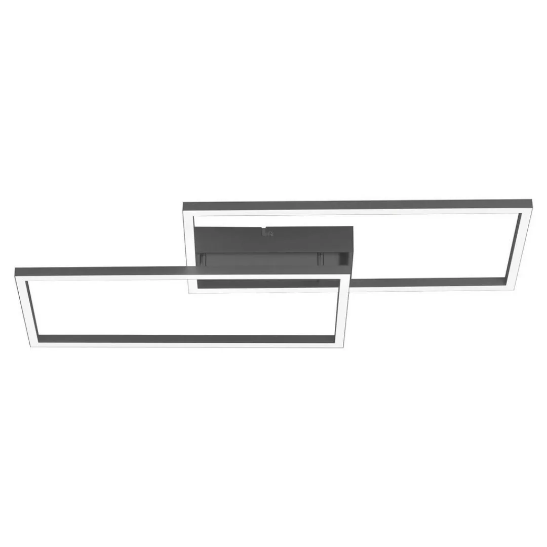 LED-Deckenleuchte Iven, dim, schwarz, 60,5x32,5cm günstig online kaufen