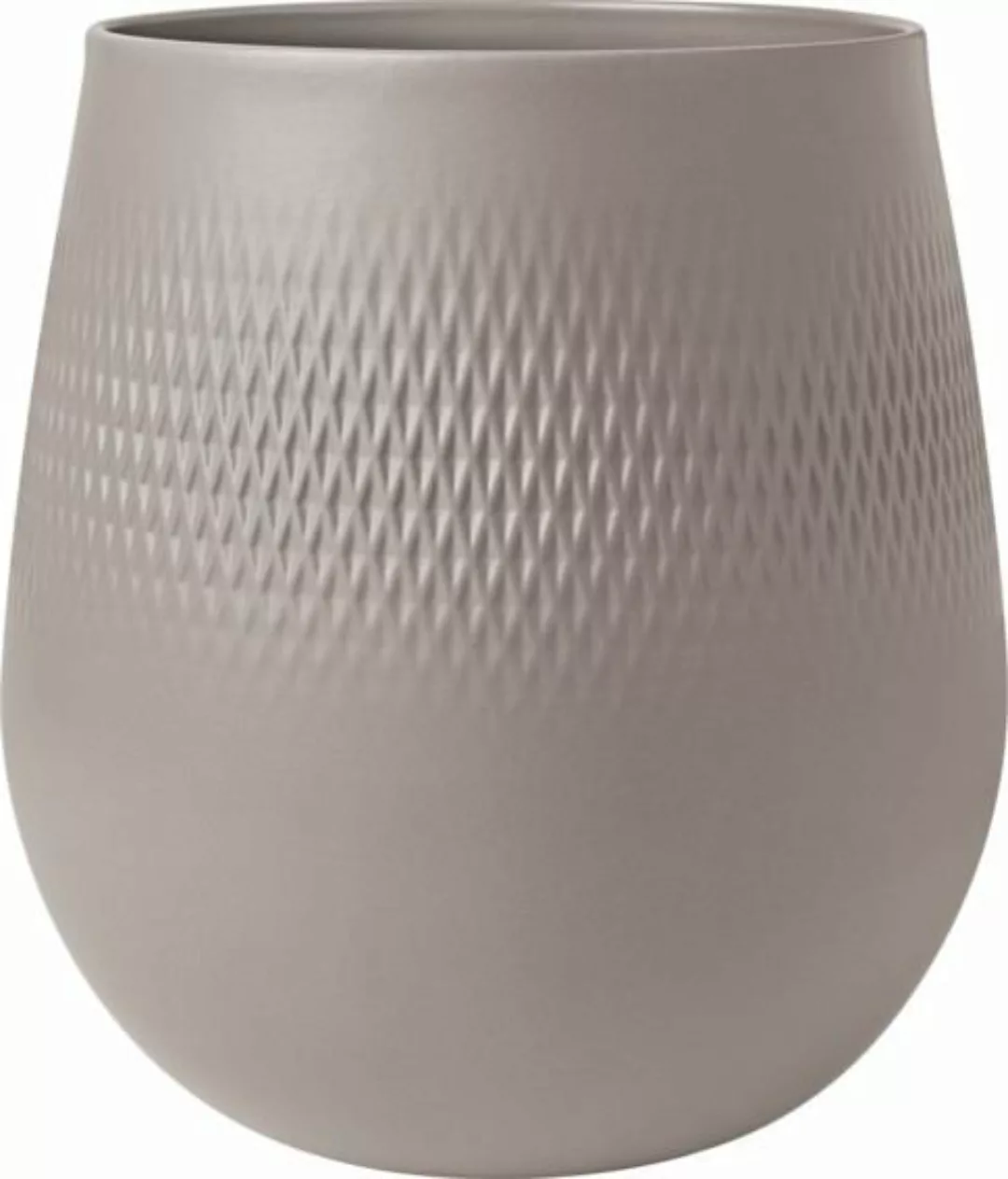 Villeroy & Boch Manufacture Manufacture Collier taupe Vase Carre gross 23 c günstig online kaufen