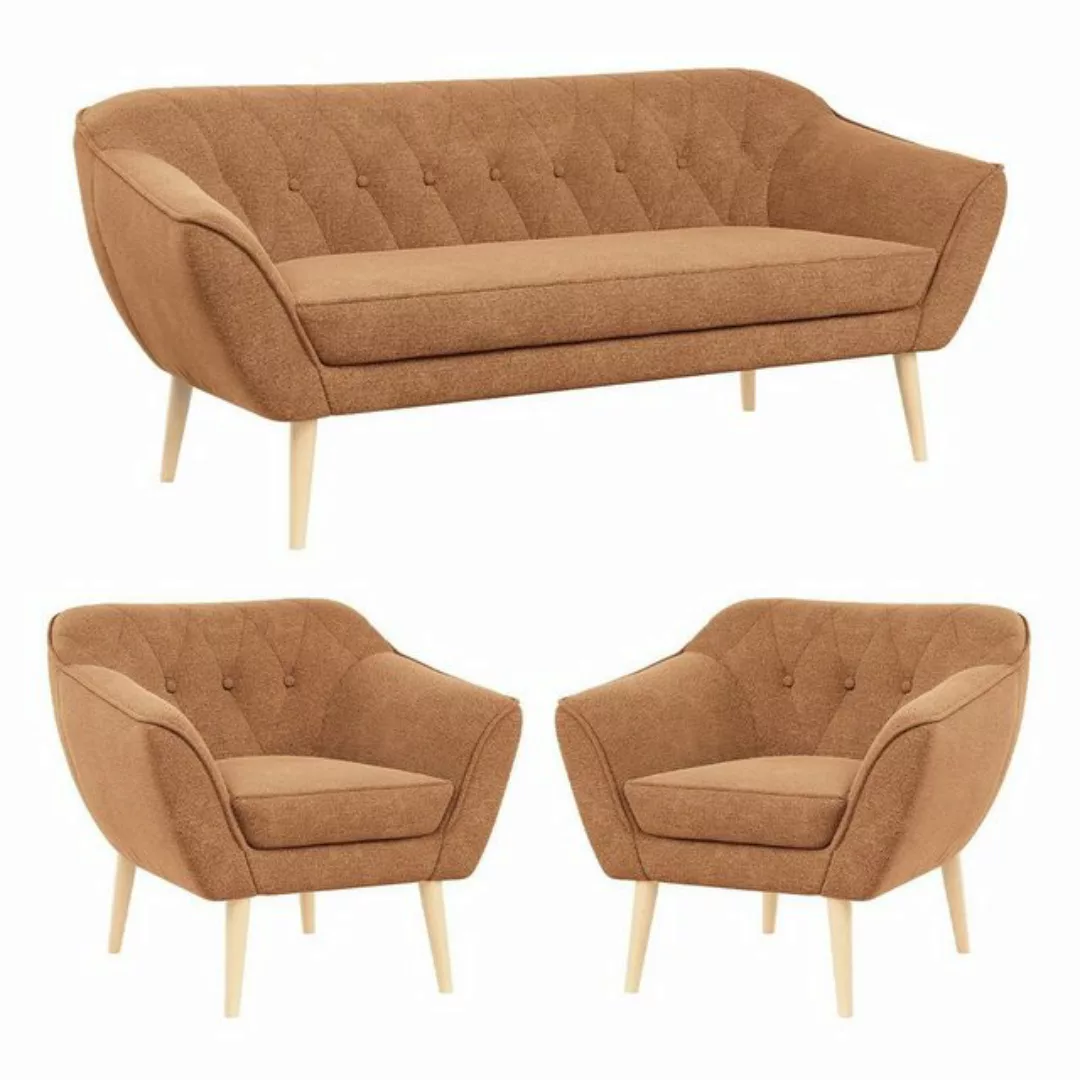 MKS MÖBEL Sofa PIRS 3 1 1, mit Relaxfunktion, Moderne Sofa Set, Skandinavis günstig online kaufen