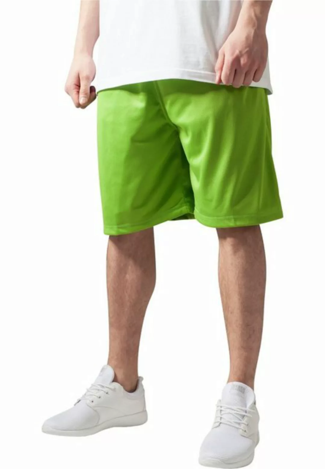 URBAN CLASSICS Shorts TB046 - Bball Mesh Shorts limegreen S günstig online kaufen