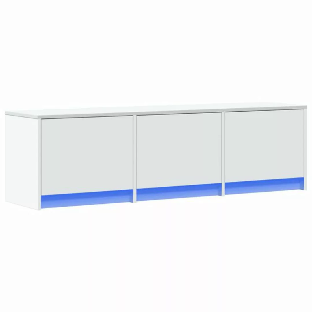 vidaXL TV-Schrank TV-Schrank mit LED-Beleuchtung Weiß 140x34x40 cm Holzwerk günstig online kaufen