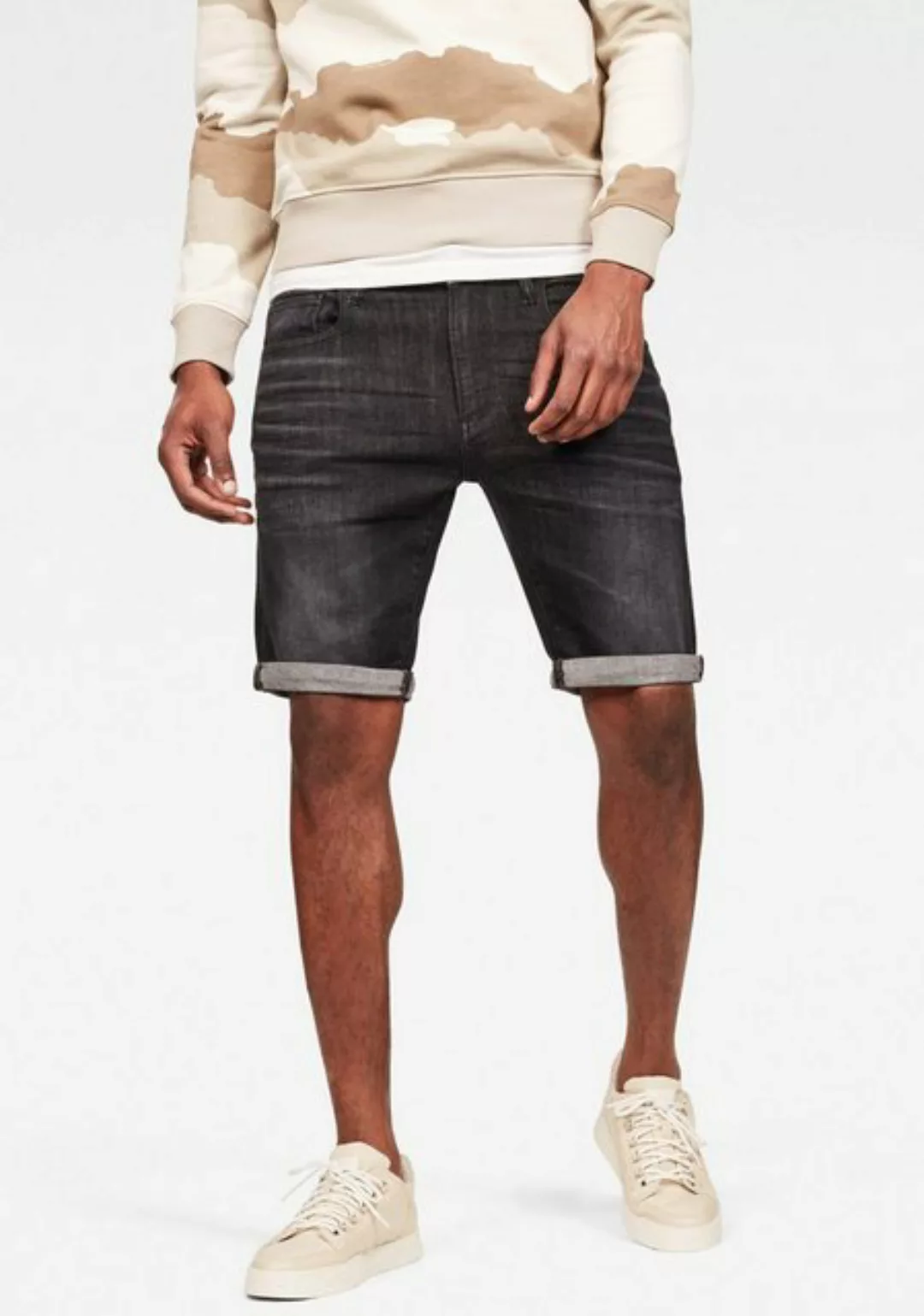 G-star 3302 Slim Jeans-shorts 36 Medium Aged Grey günstig online kaufen