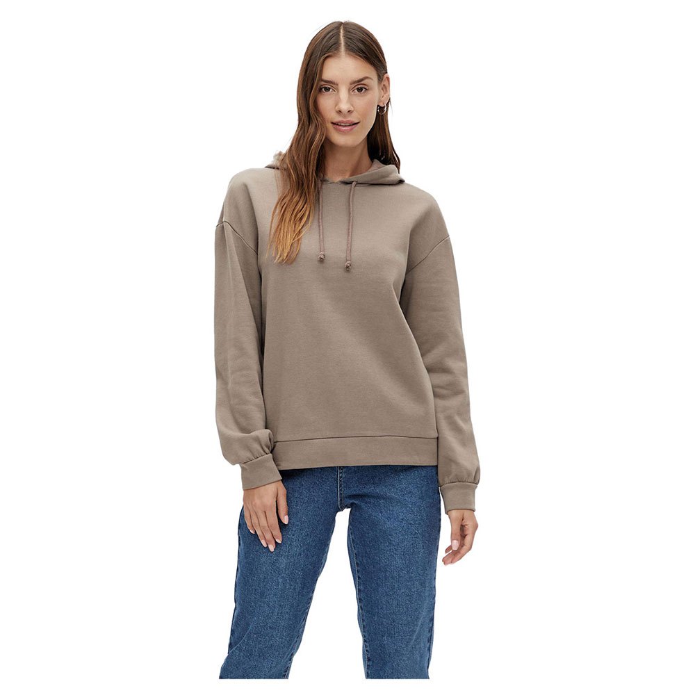 Vila Rustie Kapuzenpullover L Light Grey Melange günstig online kaufen