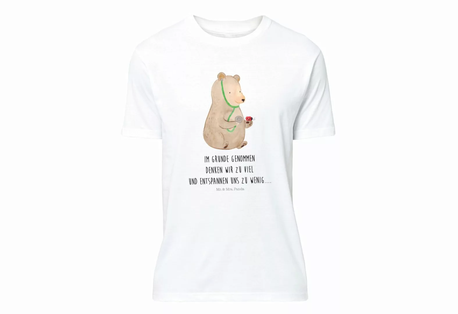 Mr. & Mrs. Panda T-Shirt Bär Arzt - Weiß - Geschenk, T-Shirt mit Spruch, Te günstig online kaufen