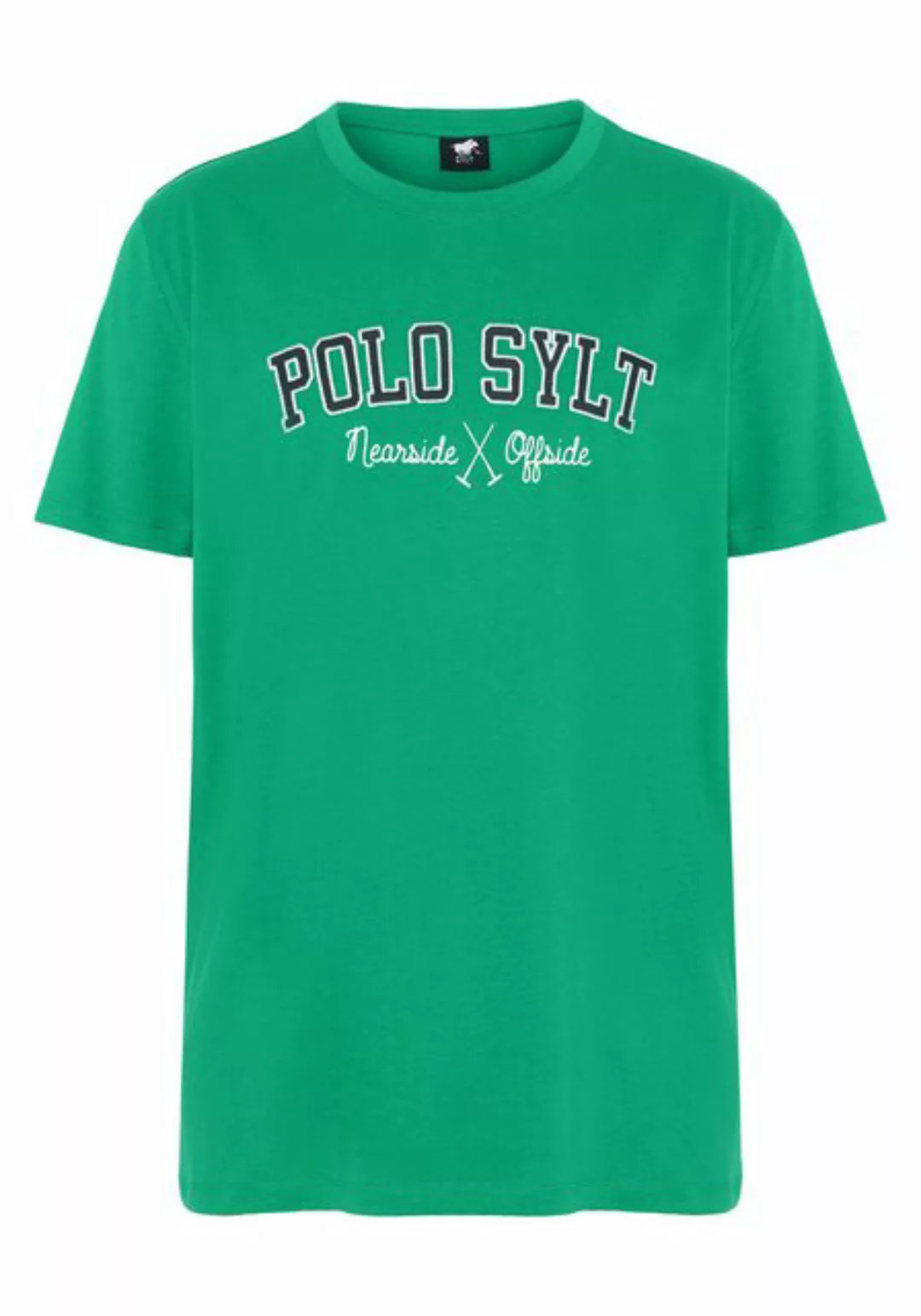 Polo Sylt Print-Shirt mit Logo-Schriftzug günstig online kaufen