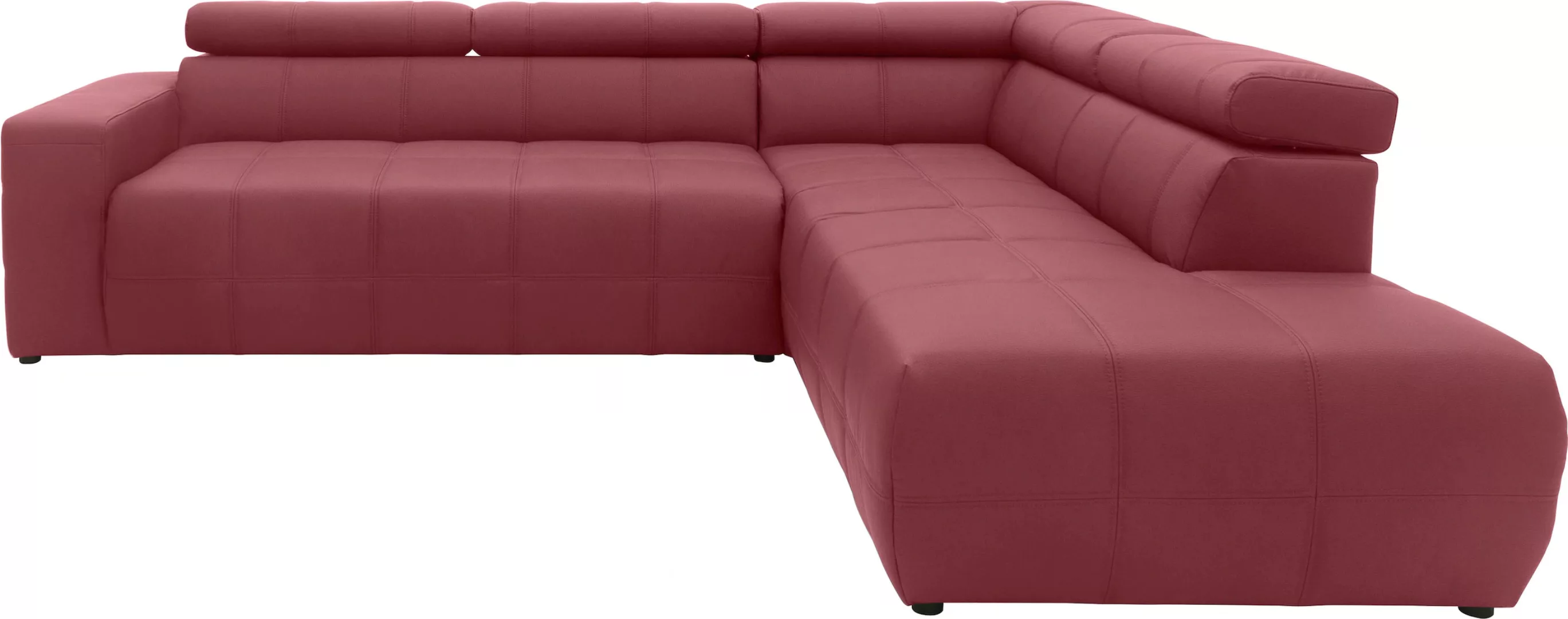 DOMO collection Ecksofa »Brandon L-Form, auch in Leder«, inklusive Kopfteil günstig online kaufen