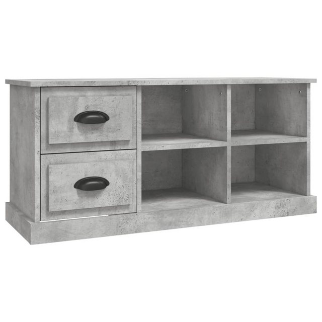 furnicato TV-Schrank Betongrau 102x35,5x47,5 cm Holzwerkstoff günstig online kaufen