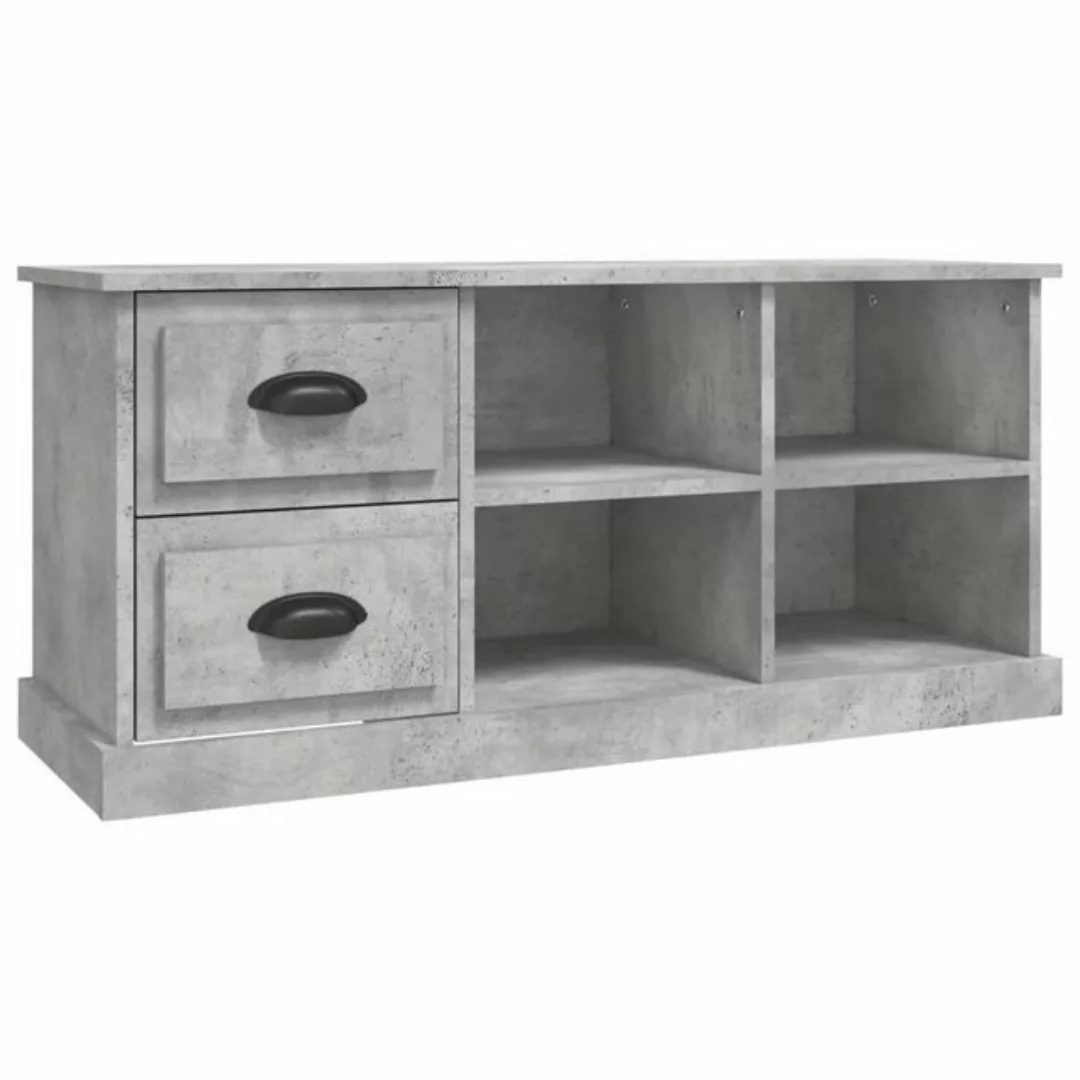 furnicato TV-Schrank Betongrau 102x35,5x47,5 cm Holzwerkstoff (1-St) günstig online kaufen