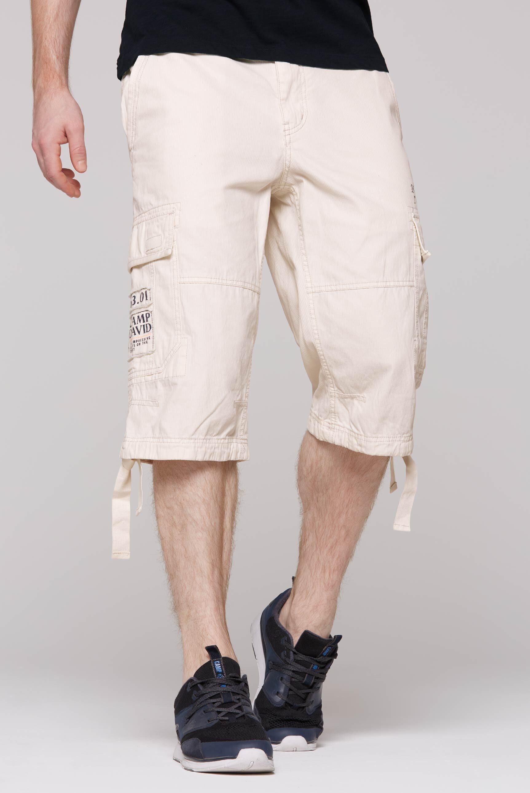 CAMP DAVID Shorts, mit Bindeband am Saum günstig online kaufen