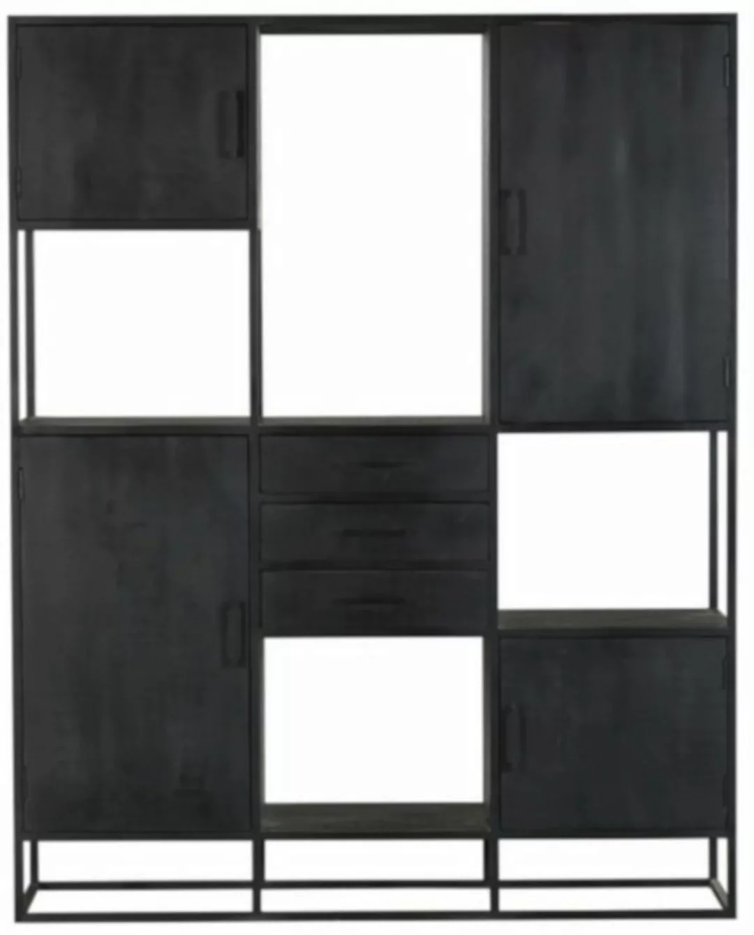 Villa Möbel Fächerschrank (160x45x200cm, 1 Fächerschrank) Mango Massivholz günstig online kaufen