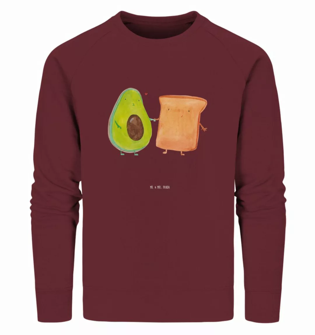 Mr. & Mrs. Panda Longpullover Avocado Toast Größe XS - Burgundy - Geschenk, günstig online kaufen