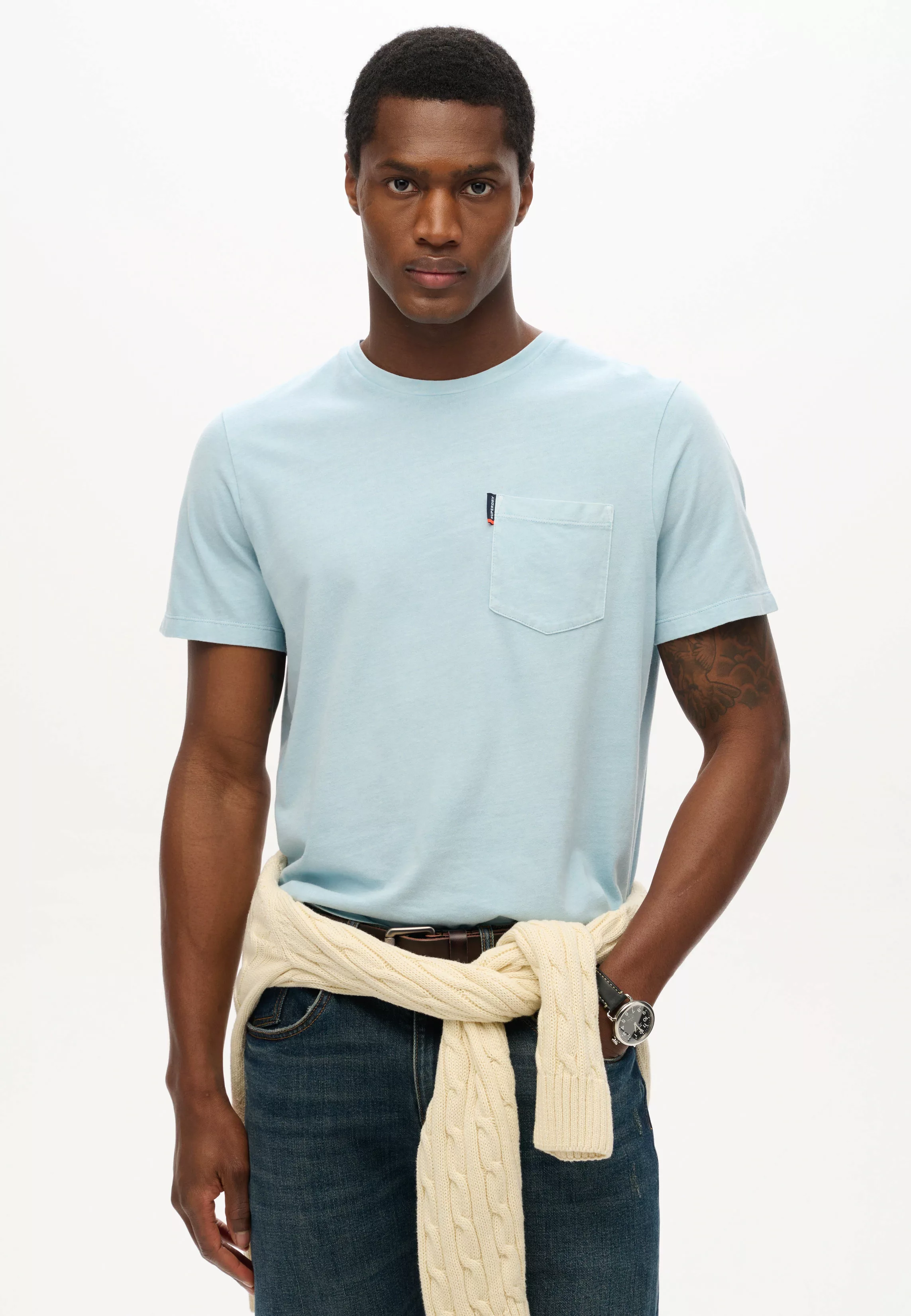 Superdry Rundhalsshirt "CLASSIC ESSENTIAL POCKET TEE" günstig online kaufen