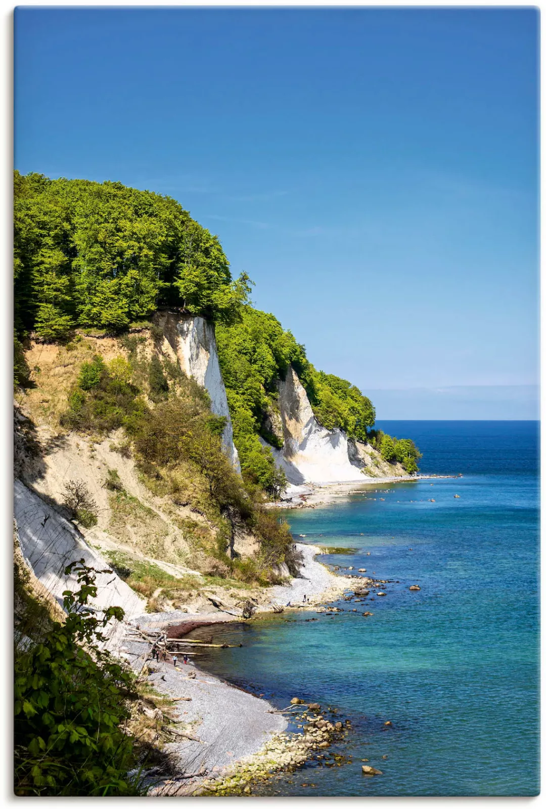 Artland Wandbild "Kreidefelsen Ostseeküste Insel Rügen", Felsen, (1 St.), a günstig online kaufen