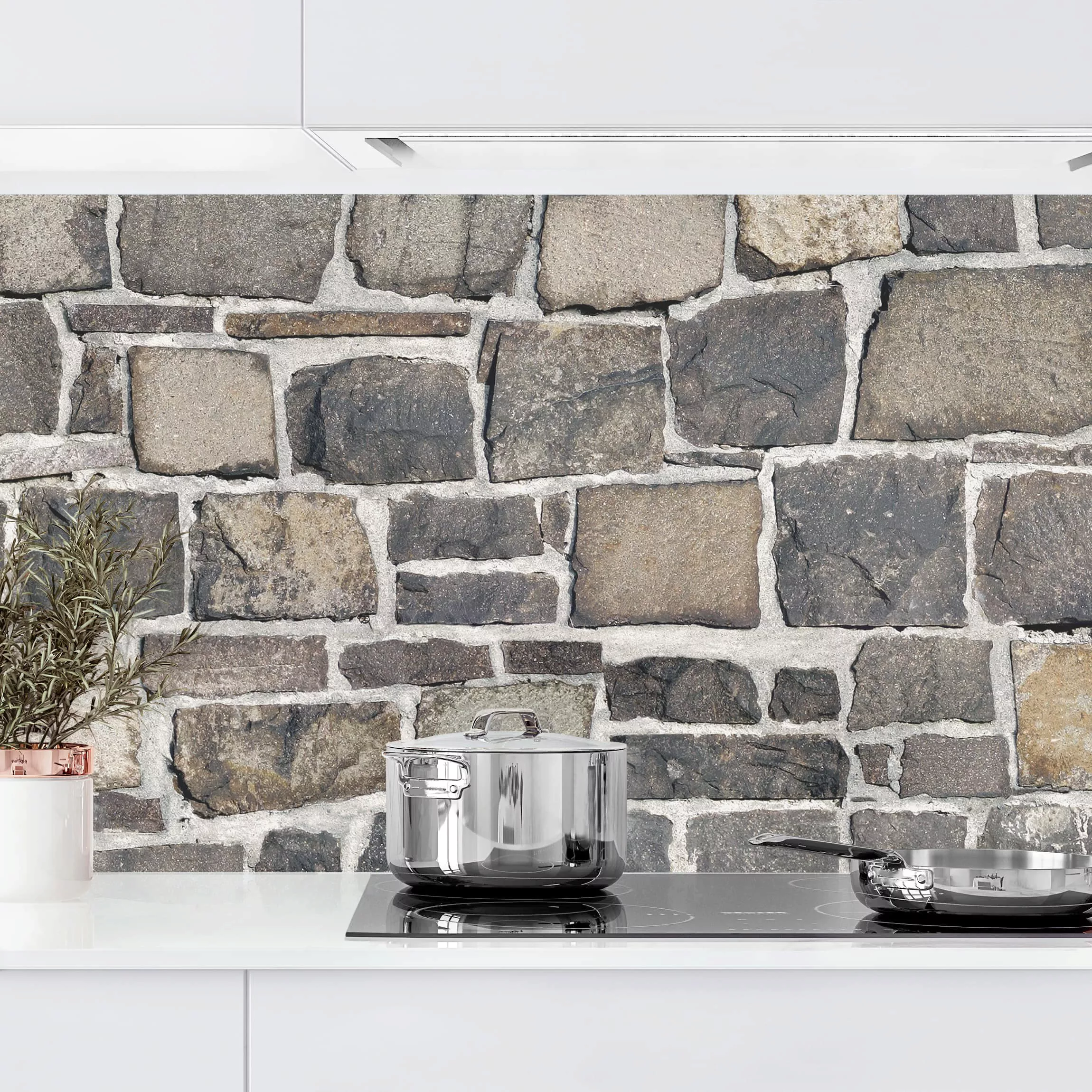 Küchenrückwand Bruchsteintapete Natursteinwand günstig online kaufen