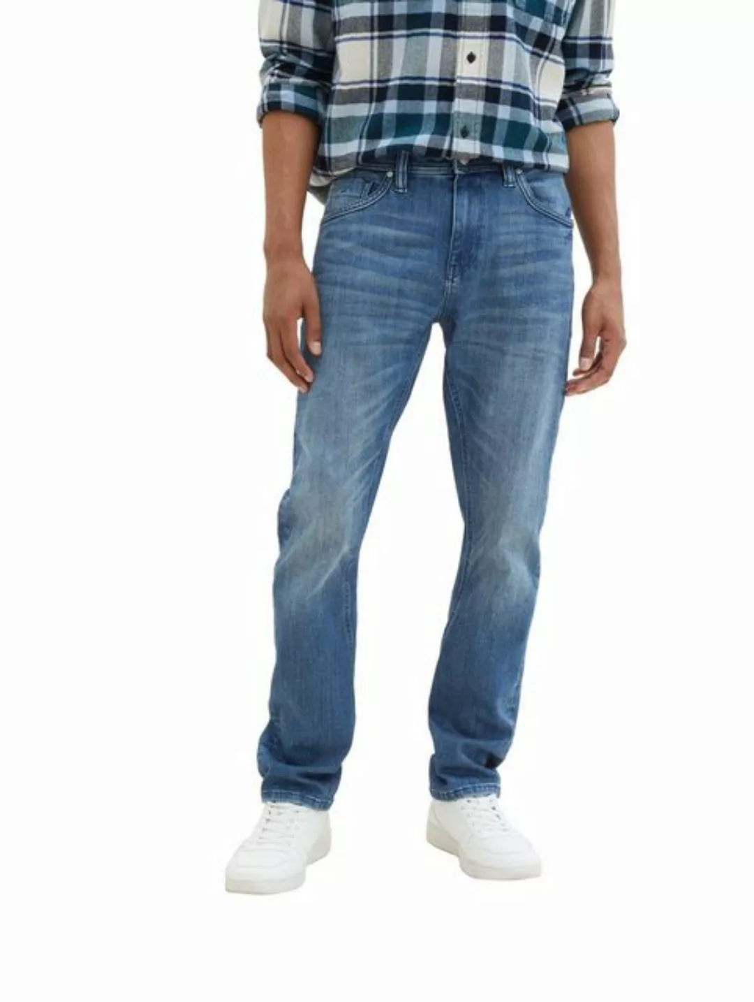 TOM TAILOR Straight-Jeans Tapered Regular Jeans mit recyceltem Polyester günstig online kaufen