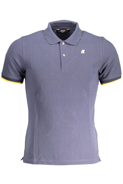 K-Way Poloshirt Herren Kurzarm-Poloshirt Blau mit Kontrastdetails günstig online kaufen