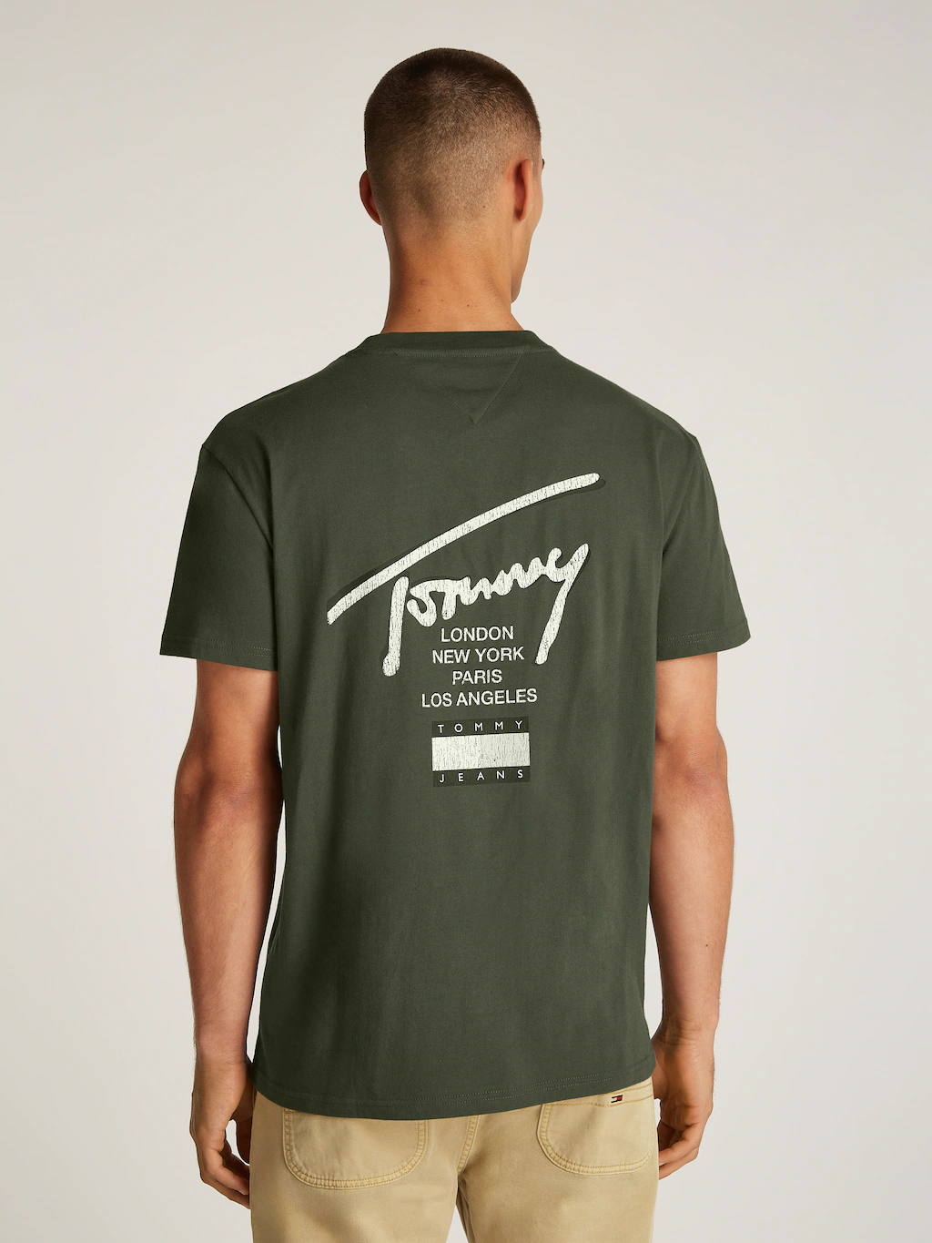 Tommy Jeans T-Shirt "TJM REG TOMMY SIGN CITY TEE EXT", mit großem Logo am R günstig online kaufen