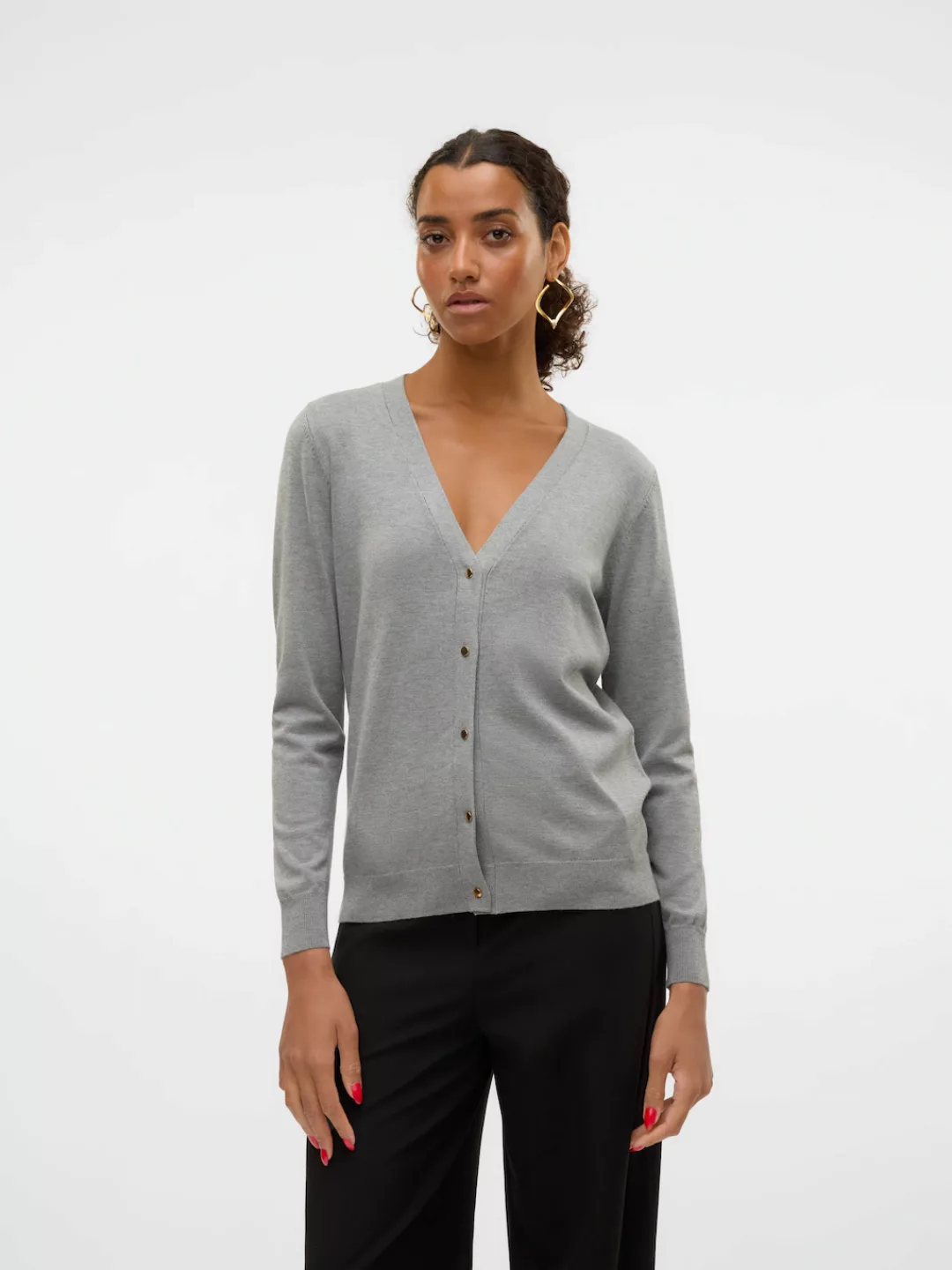 Vero Moda Strickjacke "VMSILJE LS V-NECK CARDIGAN GA NOOS" günstig online kaufen