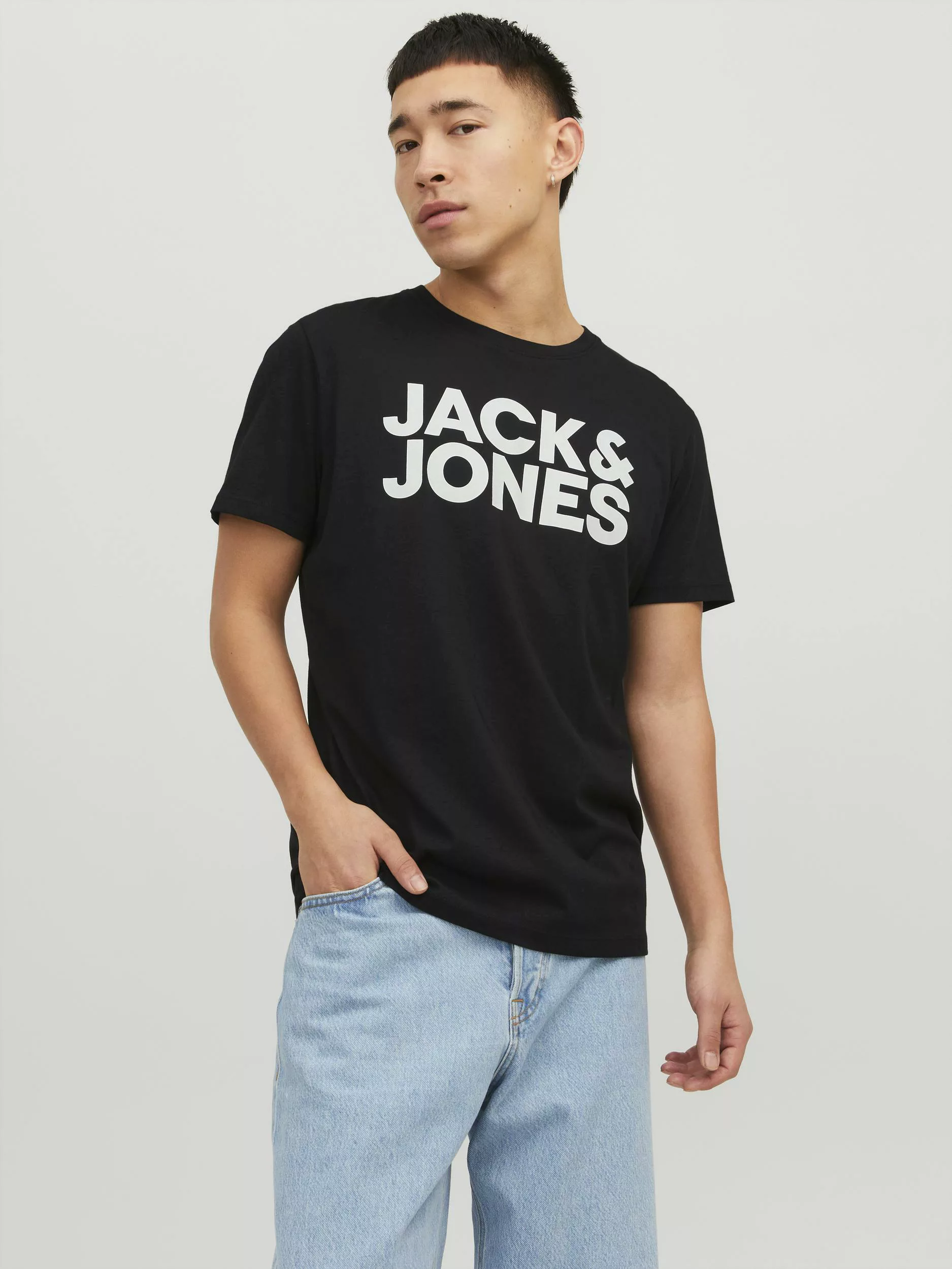 Jack & Jones Rundhalsshirt "JJECORP LOGO TEE SS", mit Logo Print günstig online kaufen