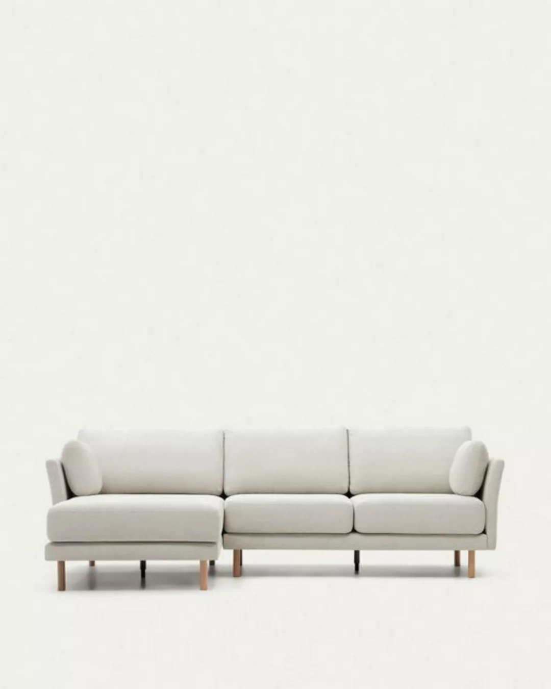 Natur24 Sofa 3-Sitzer Sofa Gilma 260 x 158 x 83 cm Chenille Beige Stuhl Cou günstig online kaufen