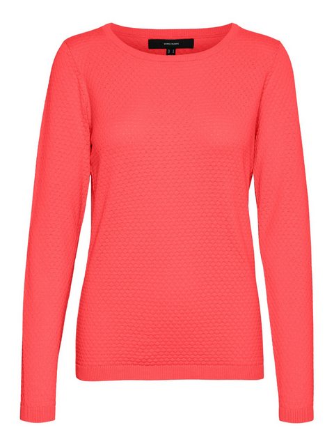 Vero Moda Rundhalspullover VMCARE STRUCTURE LS O-NECK BLOU NOOS günstig online kaufen