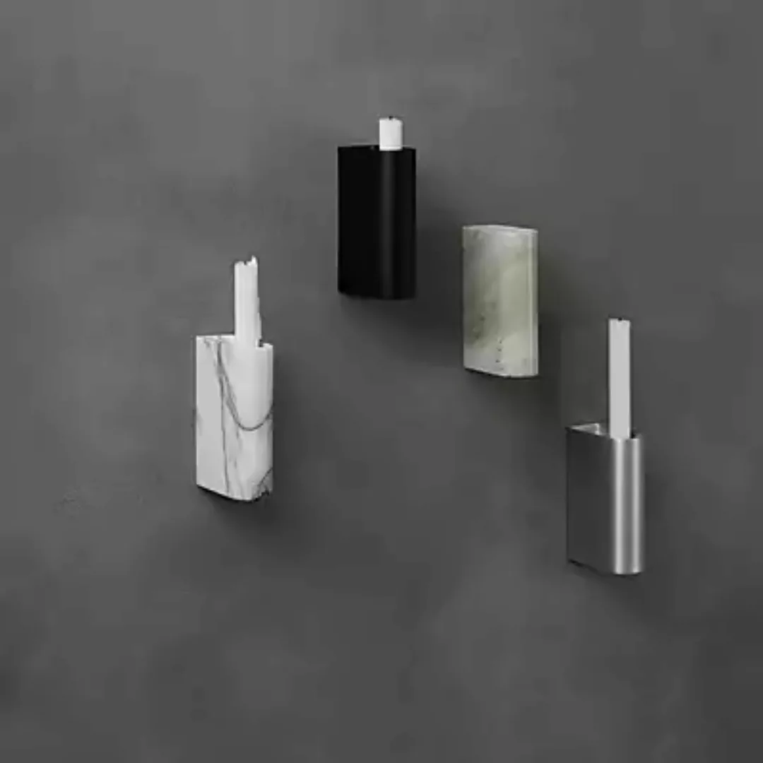 Northern Monolith Wand-Kerzenhalter, wall - marmor grün günstig online kaufen