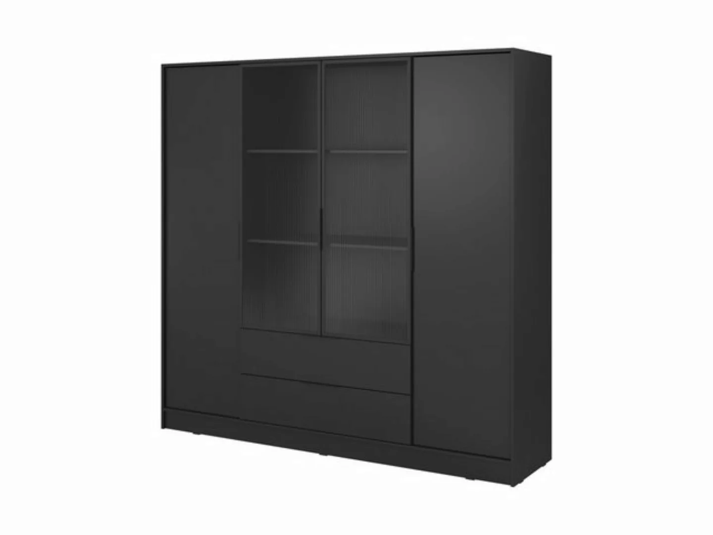 Goldstoff Kleiderschrank NADI – 220 cm breit 4-türiger Kleiderschrank (4 Fa günstig online kaufen