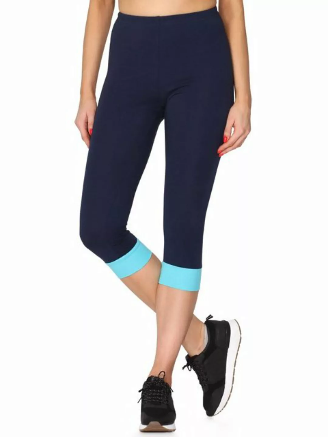 Merry Style Leggings Damen Leggings aus Baumwolle mit angenähtem Bündchen M günstig online kaufen