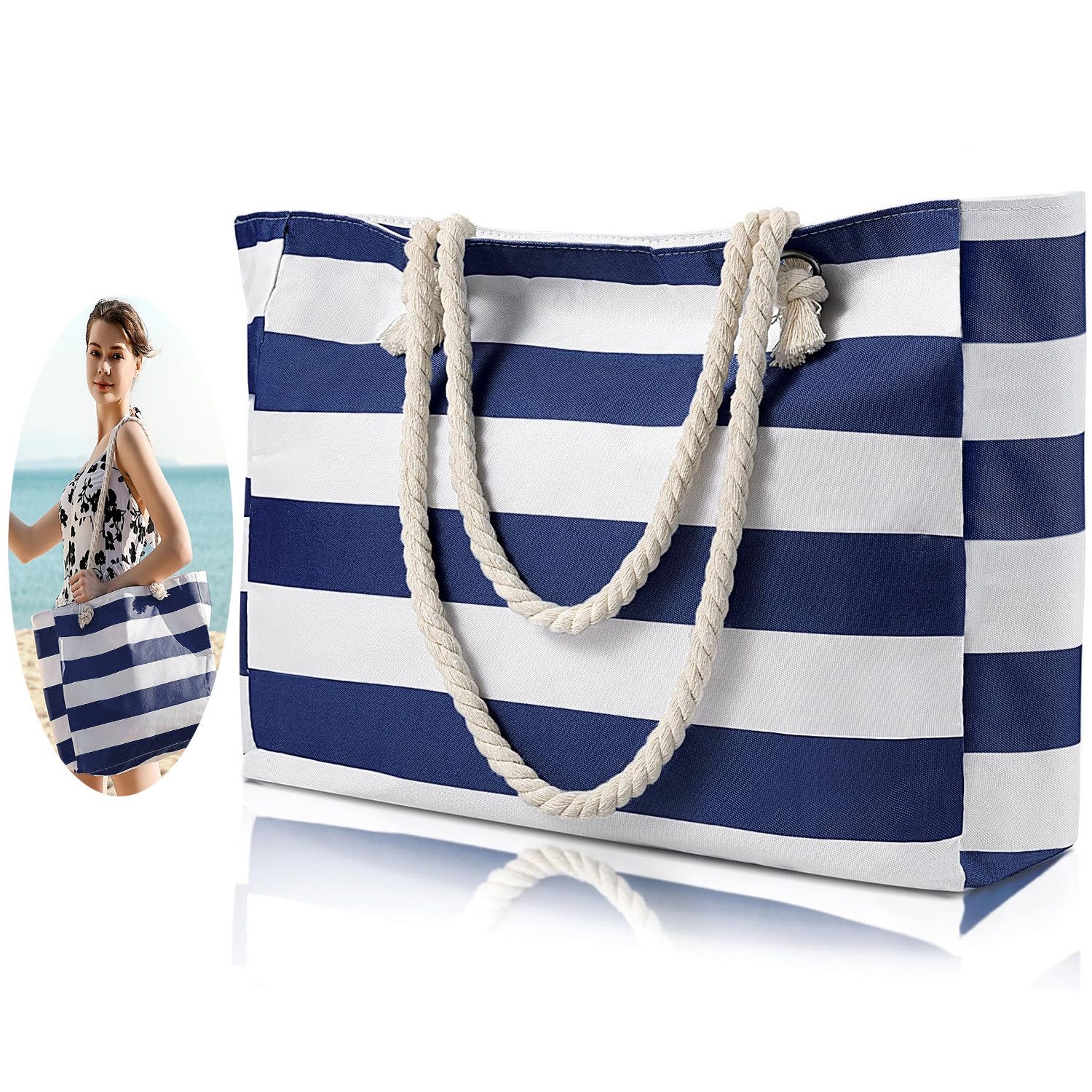 ZEUOPQ Strandtasche Strandtasche wasserdichte Große Damen günstig online kaufen