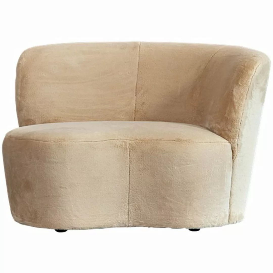 WOOOD Sofa Lounge Sessel Stone rechts - Kunstpelz Natur, freistellbar günstig online kaufen