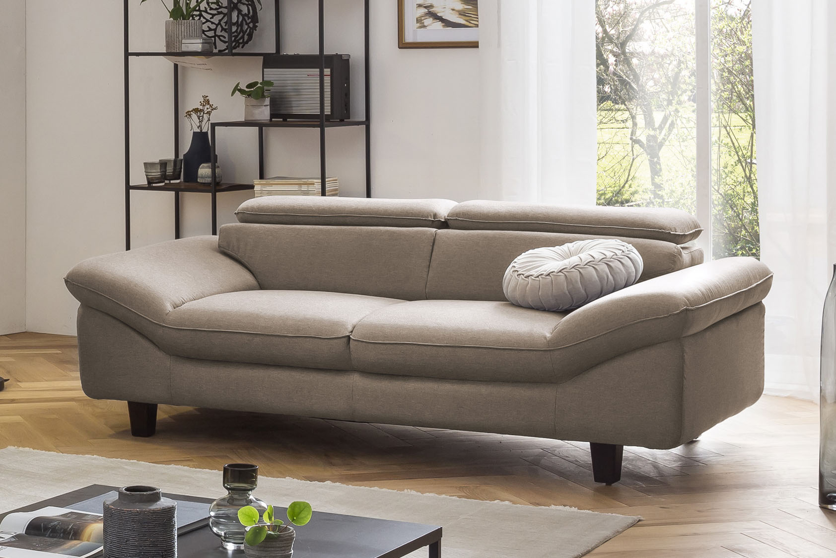 Home affaire 3-Sitzer "Pilot", Big-Sofa mit Kopfteilverstellung günstig online kaufen