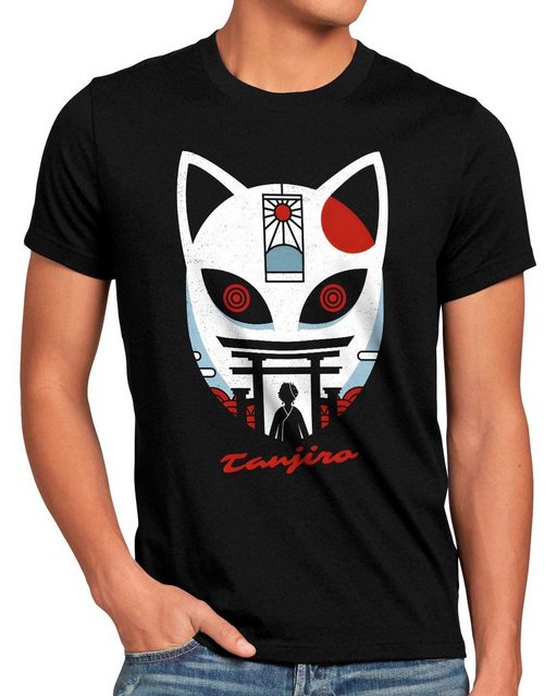 style3 T-Shirt Masked Tanjiro demon slayer anime japan manga cosplay günstig online kaufen