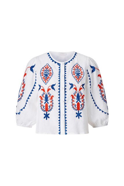 Rich & Royal Blusenshirt embroidery blouse, azzure blue günstig online kaufen